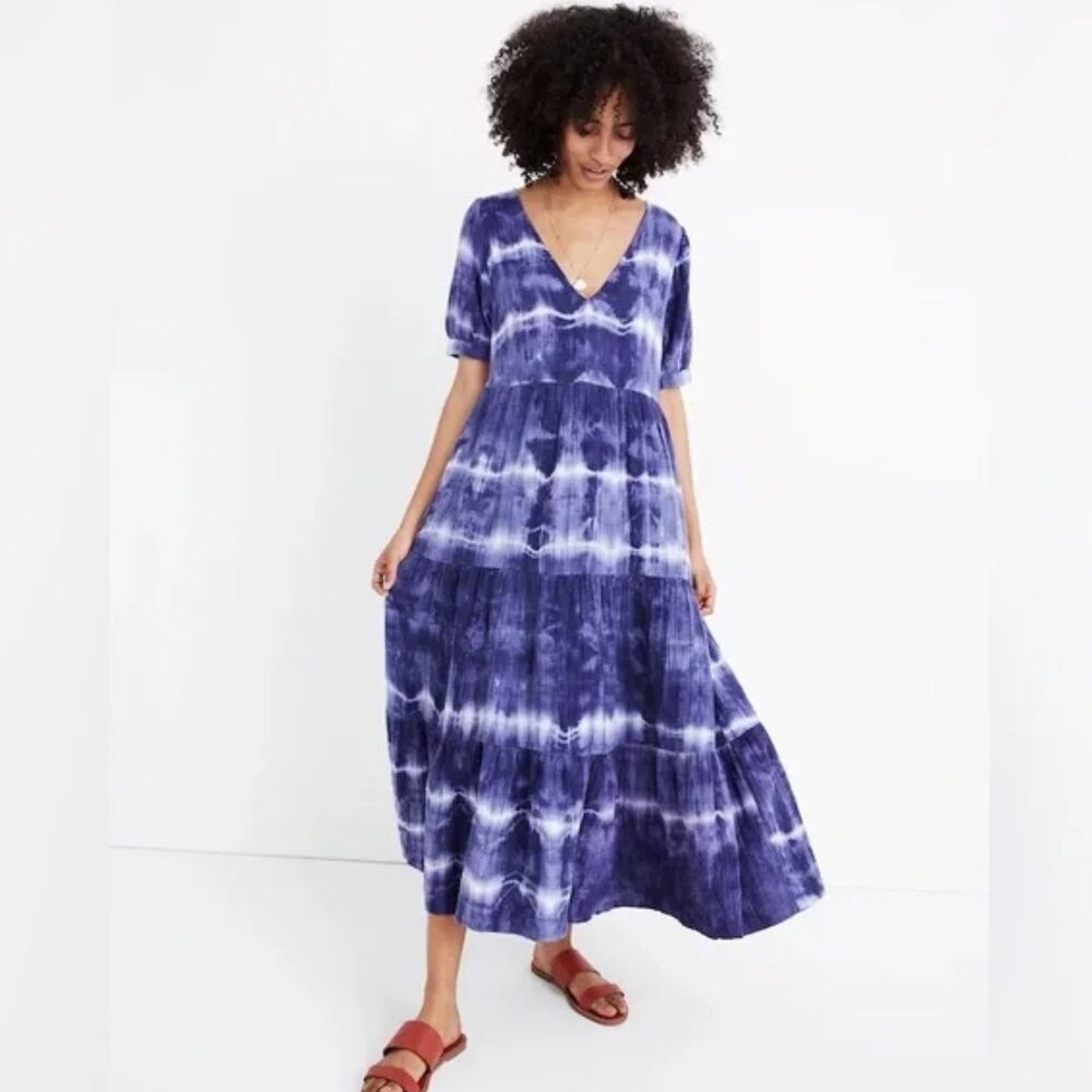 NWT Madewell x Warm Tie Dye Midi Dress, M